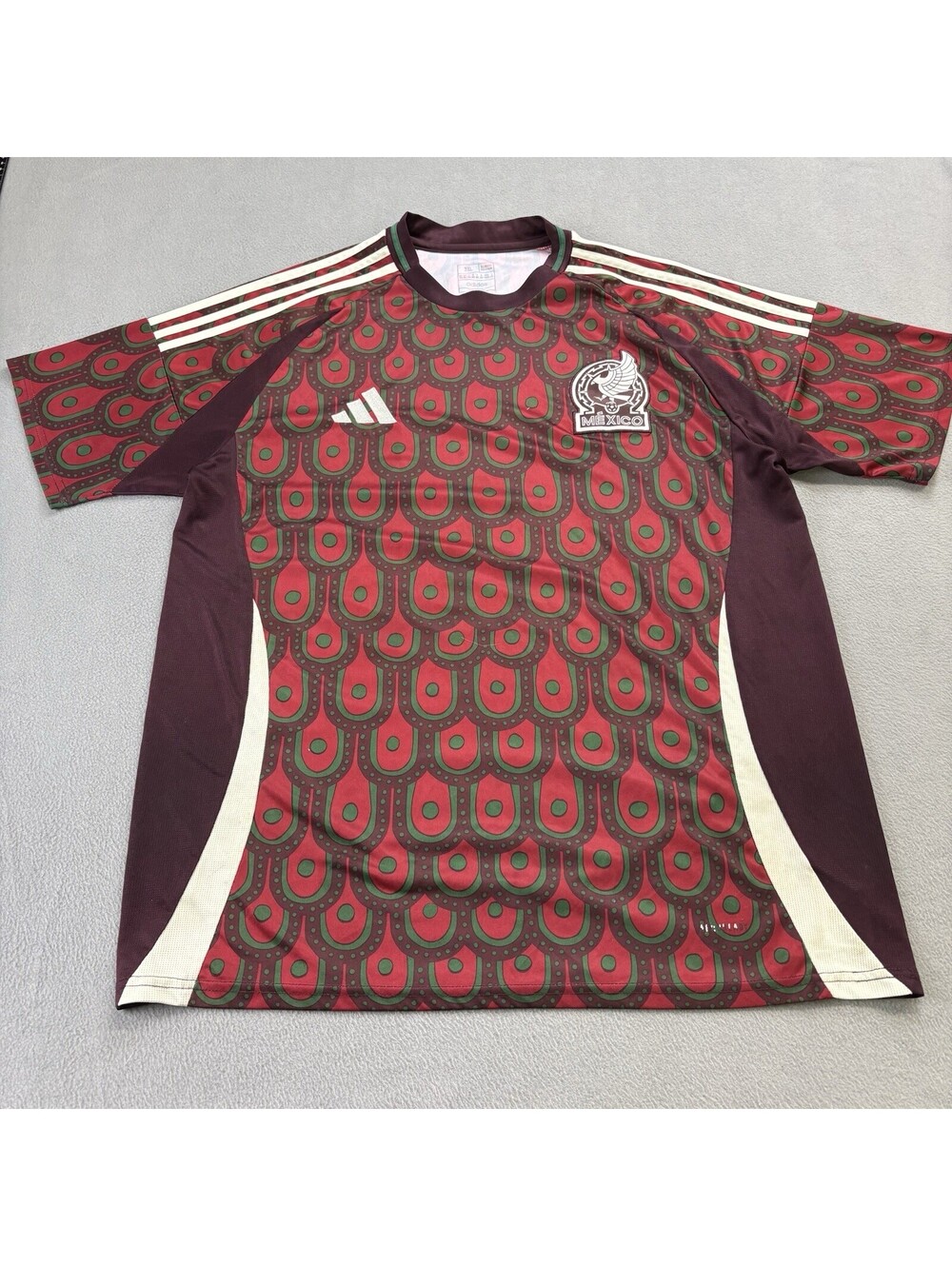 2024 Adidas Mexico Home Soccer Jersey Size 3XL Slim (Fits XL) Red